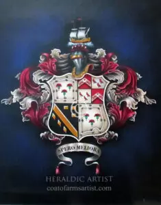 Coat of Arms Oil Painting