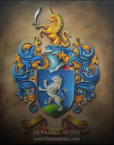 Coat of Arms Watercolor Painting