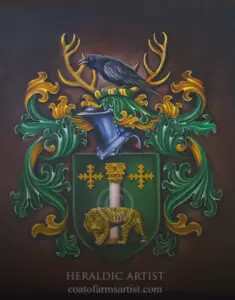 Coat of Arms Oil Painting